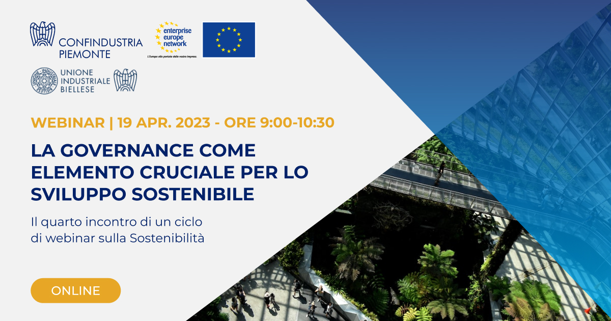 La Governance come elemento cruciale per lo sviluppo sostenibile