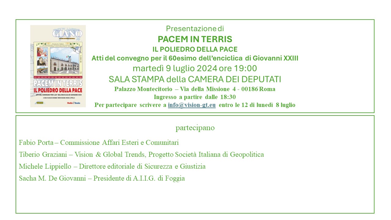 Pacem in terris. Il poliedro della pace