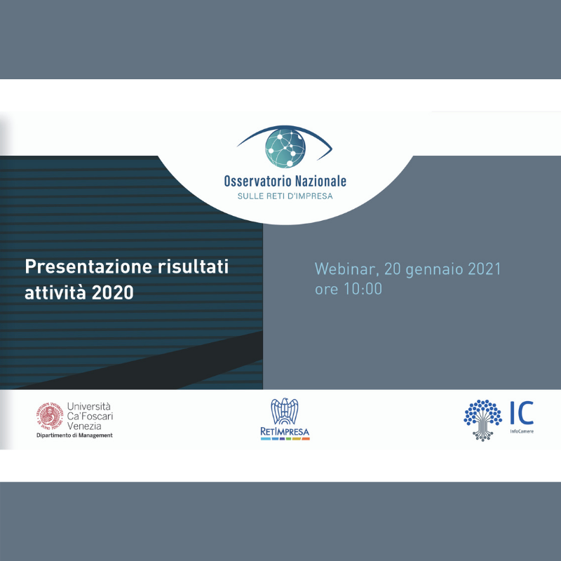 2° Rapporto dell’Osservatorio Nazionale sulle Reti d’Impresa