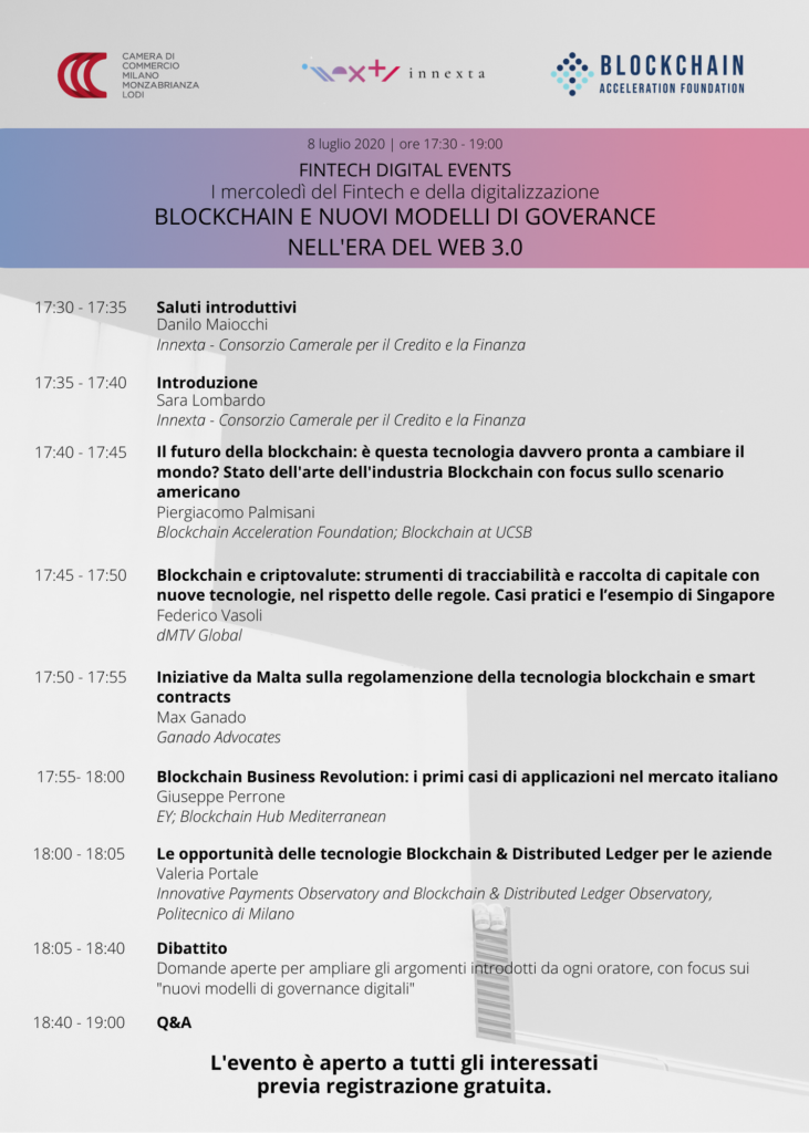 Blockchain e nuovi modelli di goverance nell’era del web 3.0