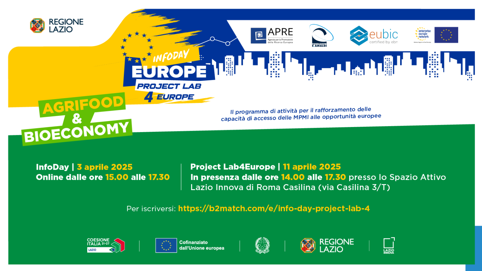 Infoday Europe | Project Lab 4 Europe