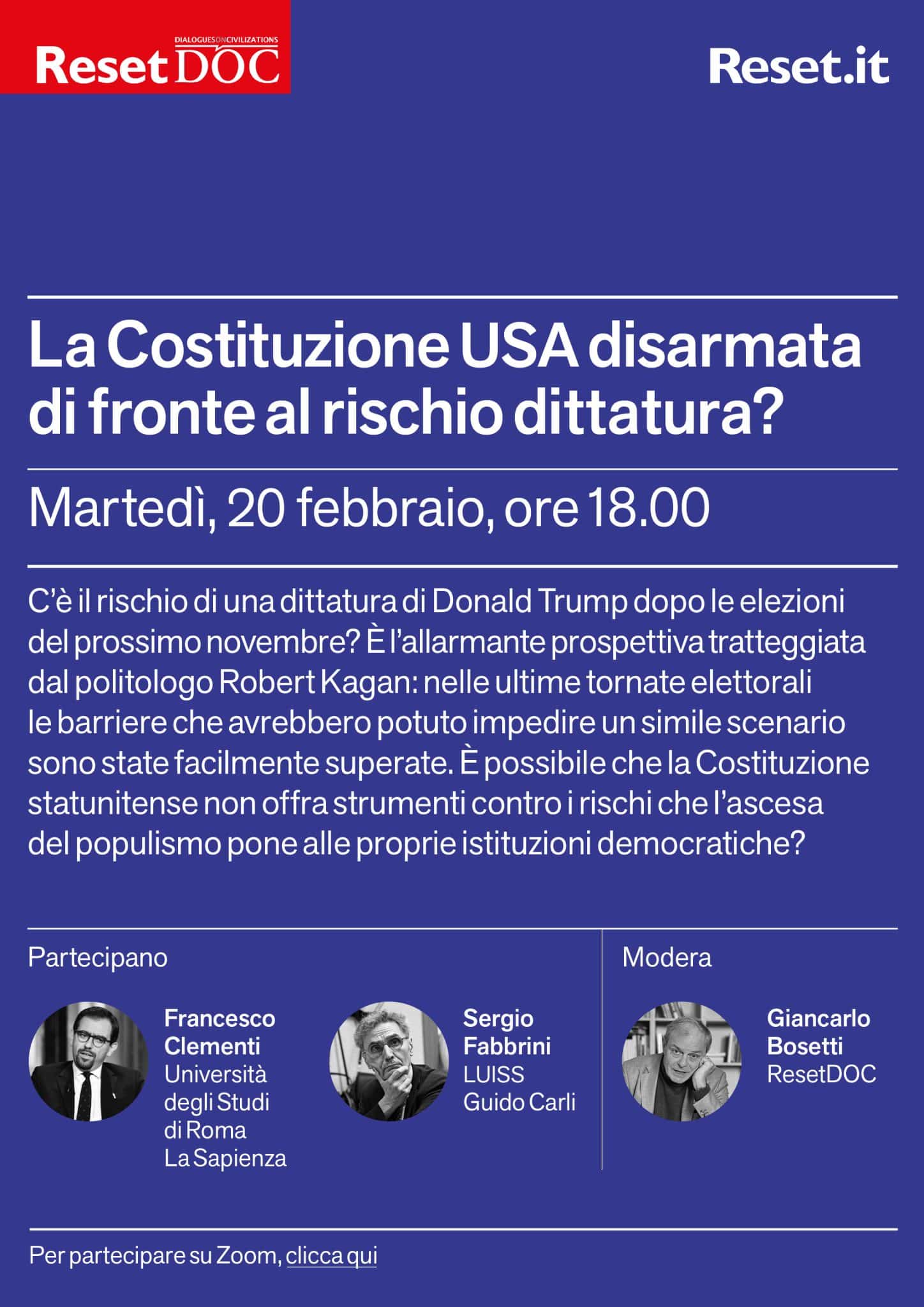 La Costituzione USA disarmata  di fronte al rischio dittatura?