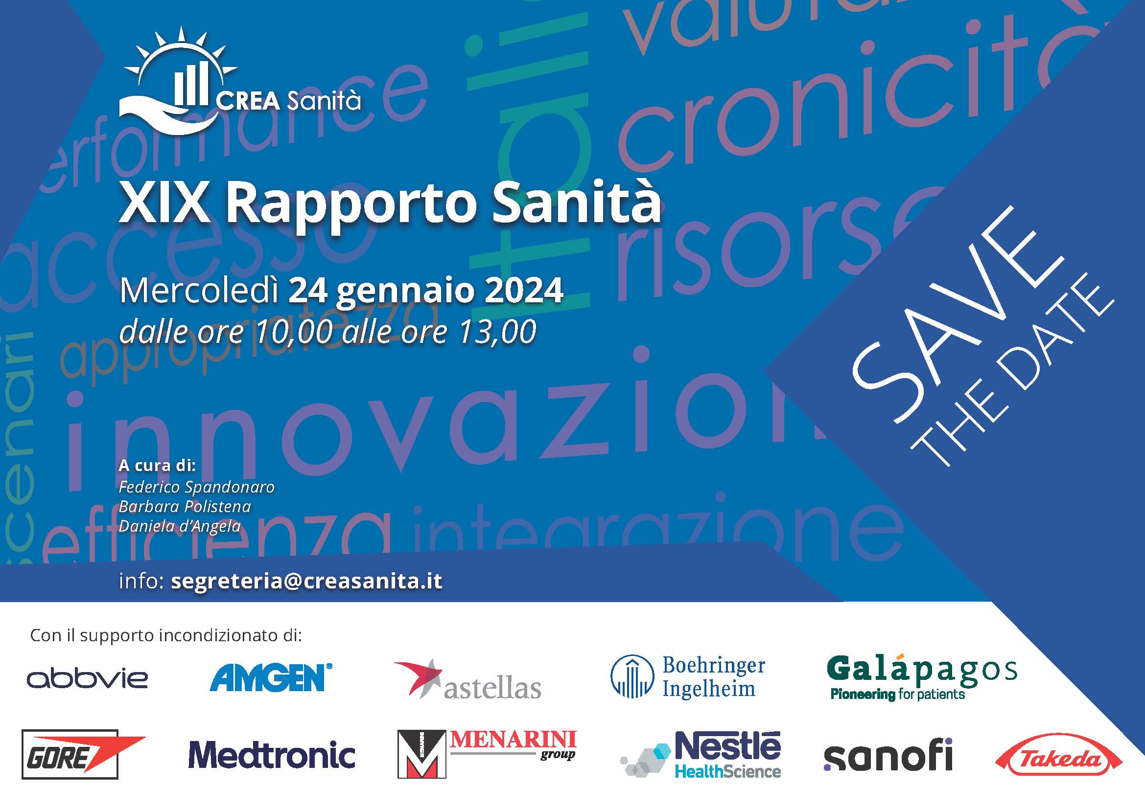 XIX Rapporto Sanit&agrave;