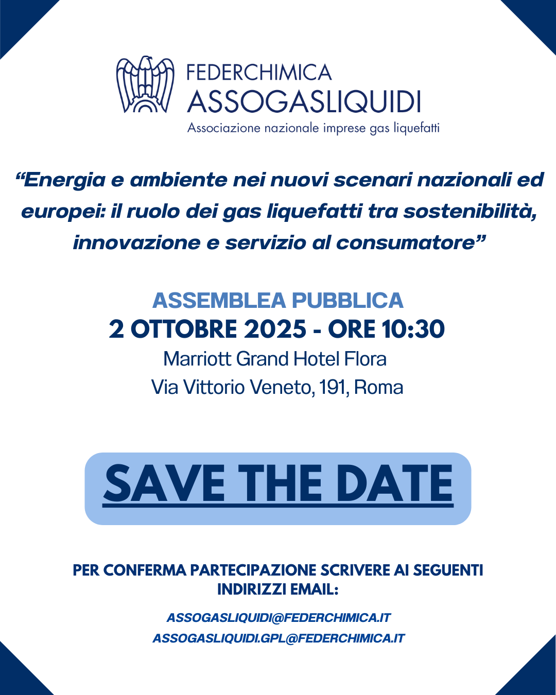 Energia e ambiente nei nuovi scenari nazionali ed europei: il ruolo dei gas liquefatti tra sostenibilità, innovazione e servizio al consumatore