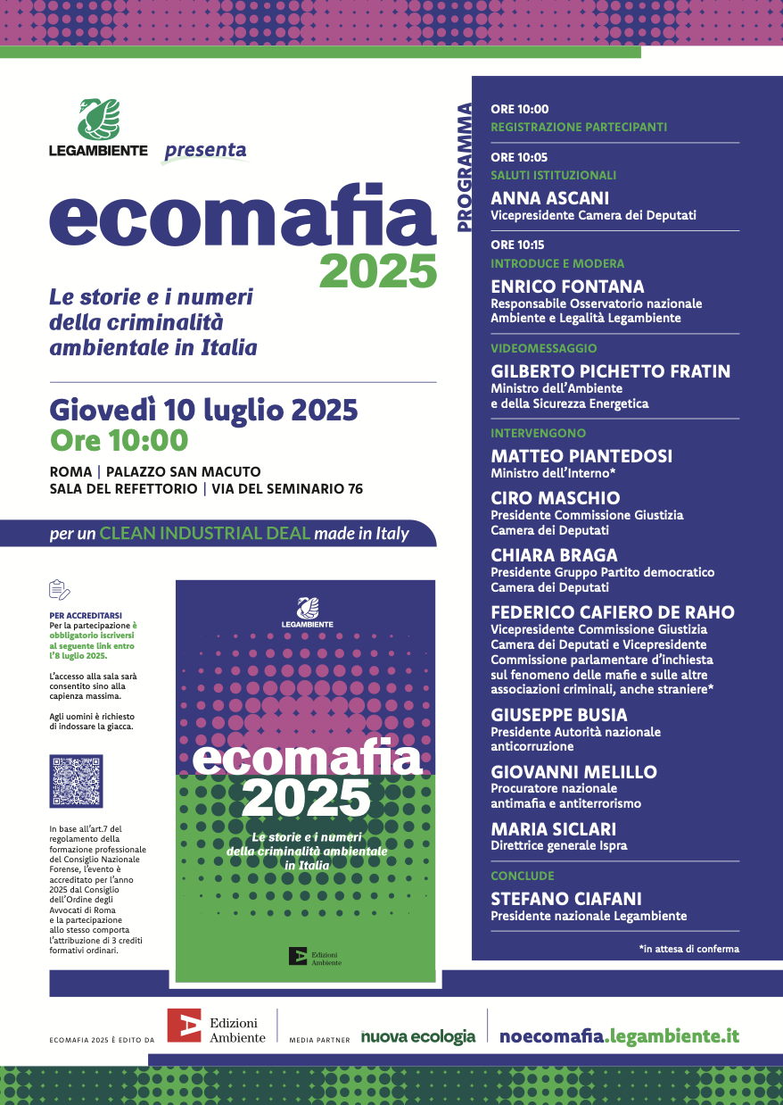Using Ecomafia Ecomafia 2025 - Le storie e i numeri della criminalità ambientale in Italia