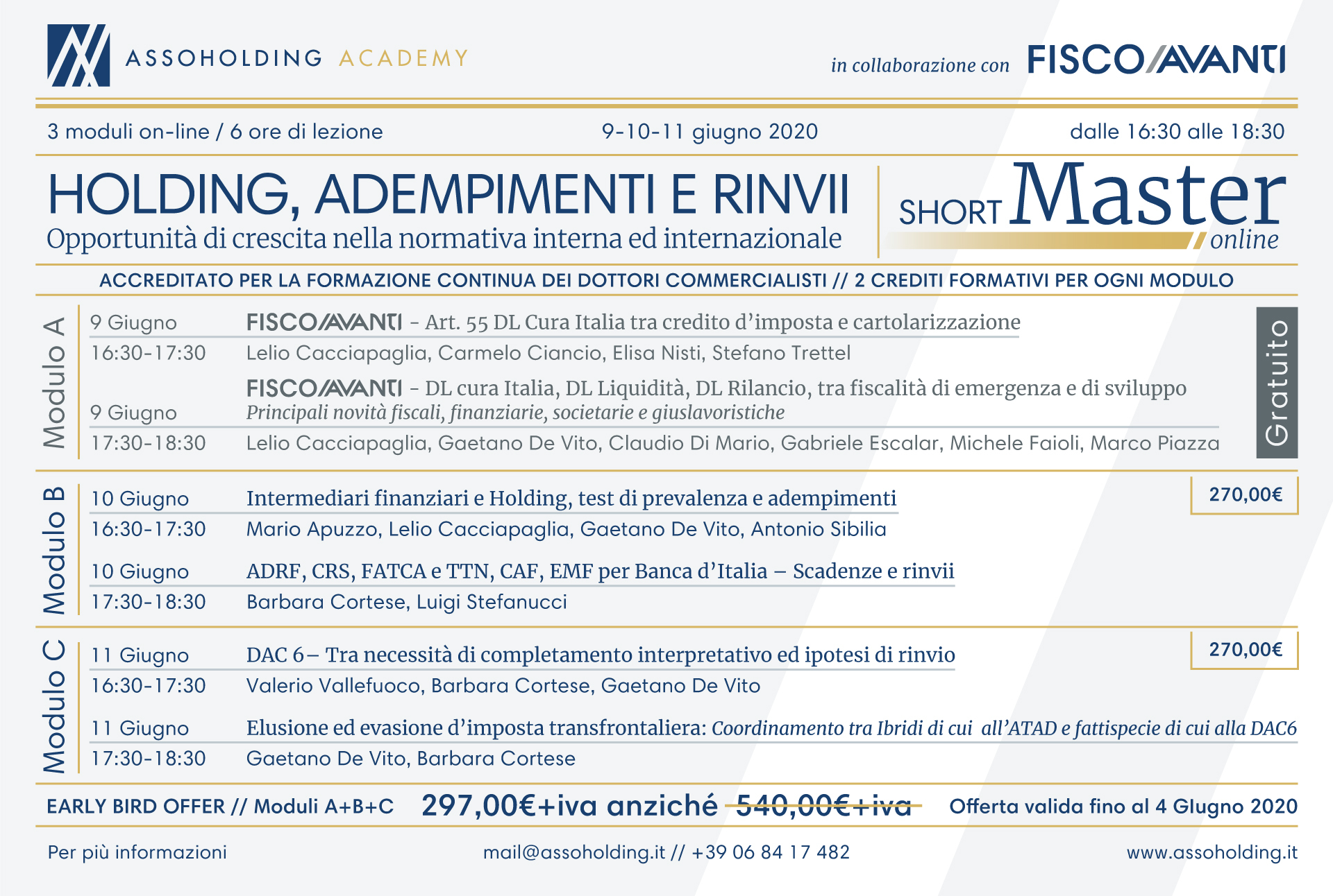 Holding, adempimenti e rinvii. Opportunità di crescita nella normativa interna ed internazionale