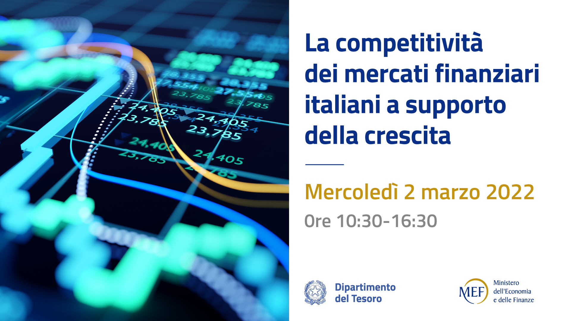La competitività dei mercati finanziari italiani a supporto della crescita