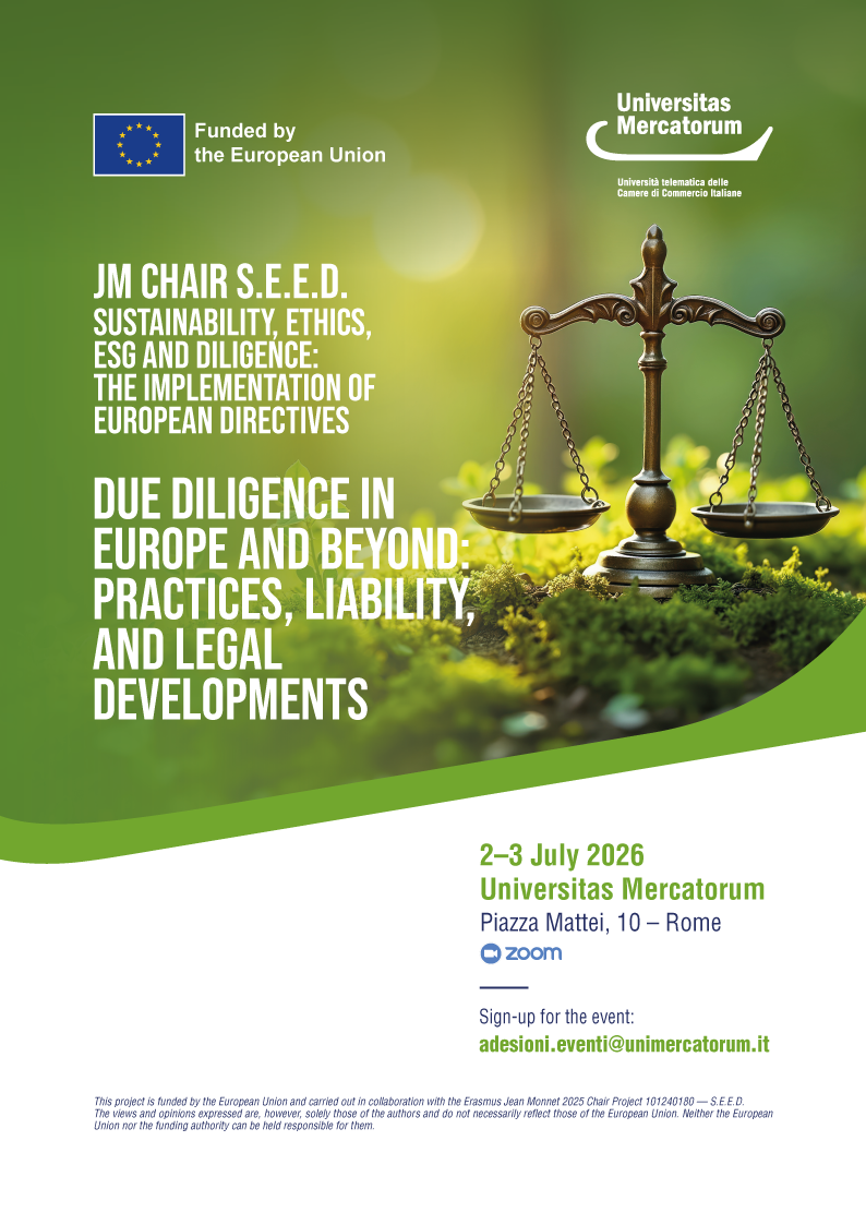 Due diligence in Europe and beyond: practices, liability, and legal developments | università mercatorum