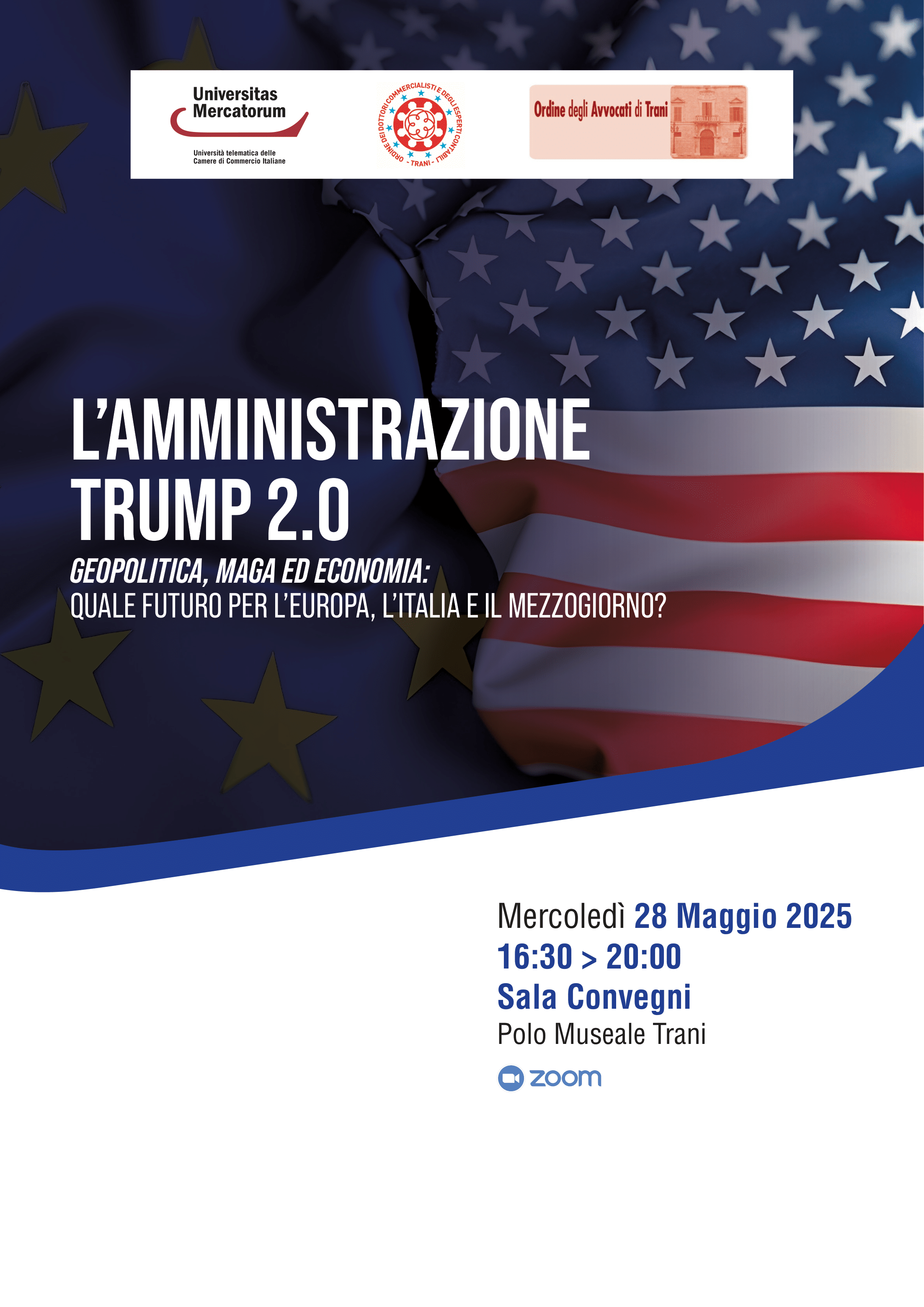 L'amministrazione Trump 2.0 | Geopolitica, maga ed economia: quale futuro per l'Europa, l'Italia e il Mezzogiorno?