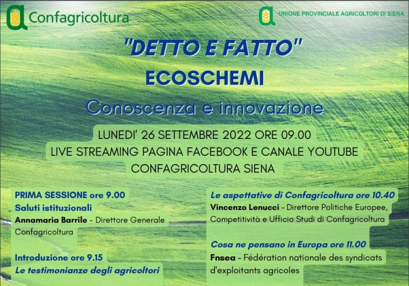 Ecoschemi. Conoscenza e innovazione