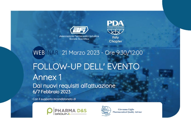 FOLLOW UP DELL’EVENTO – Annex 1: dai Nuovi Requisiti all’Attuazione – AFI | PDA Italy Chapter