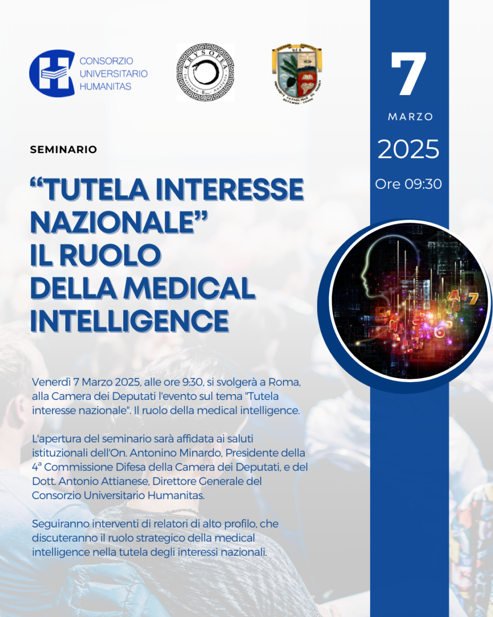 Tutela interesse nazionale - Il ruolo della medical intelligence