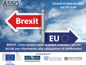 Brexit. Cosa cambia nello scambio commerciale tra UE/UK con riferimento alla valutazione di conformità