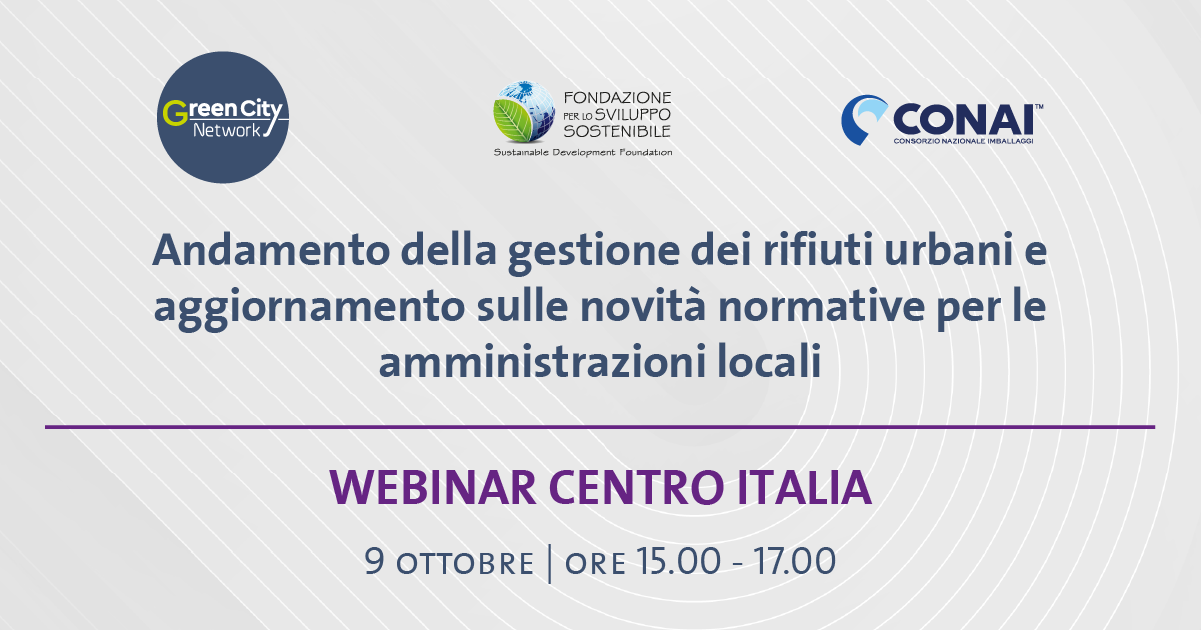 CONAI – Green City Network | Webinar Centro Italia