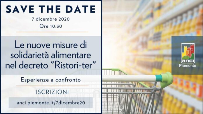 Decreto &ldquo;Ristori Ter&rdquo; e solidariet&agrave; alimentare