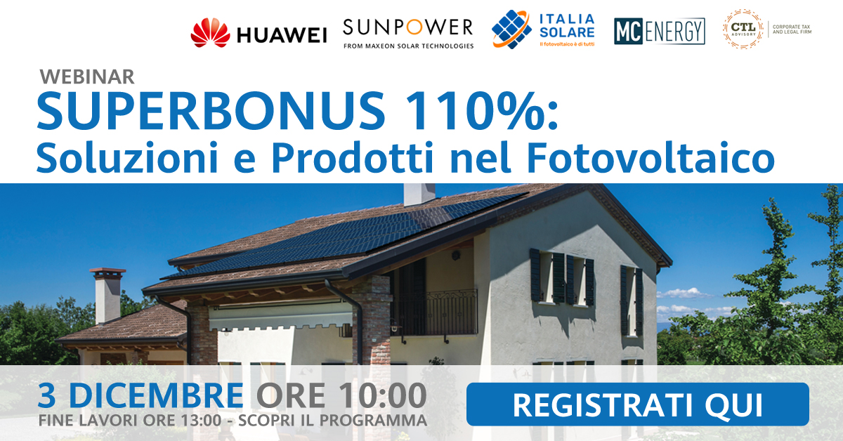 Superbonus 110%: Soluzioni e Prodotti per il Fotovoltaico