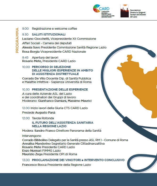 Distretto promotore di salute - Le migliori esperienze assistenziali