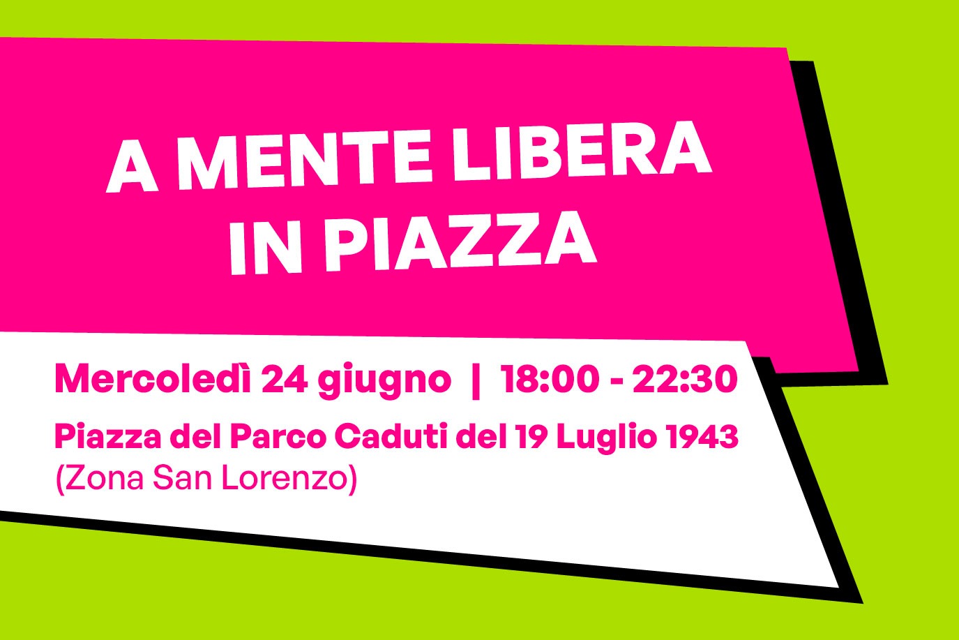 A mente libera in piazza