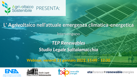L'Agrivoltaico nell'attuale emergenza climatica-energetica
