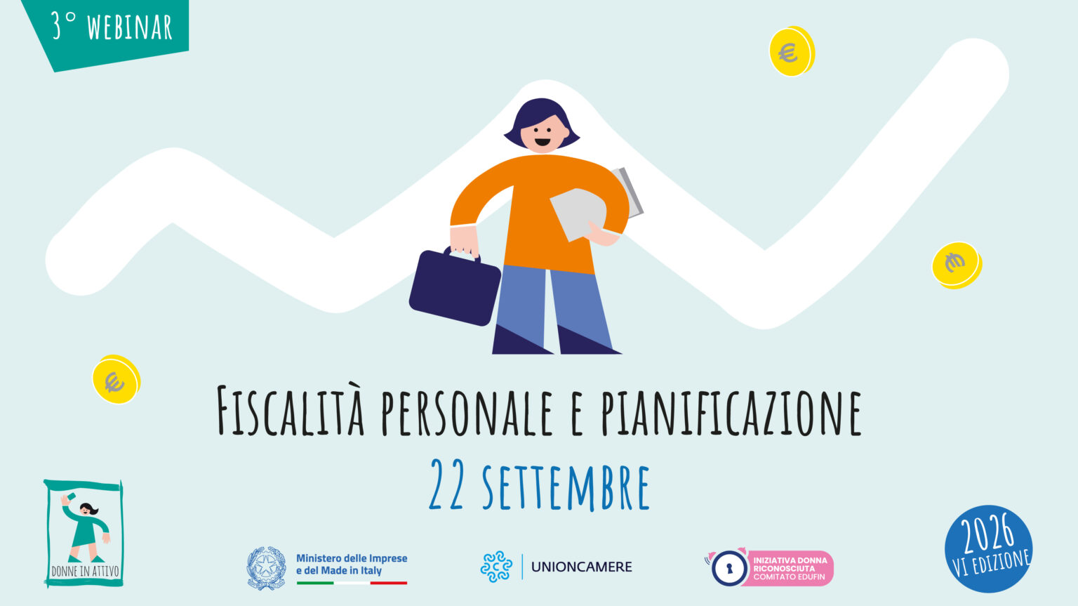 Educazione finanziaria al femminile: terzo webinar 2026 del progetto "Donne in attivo"