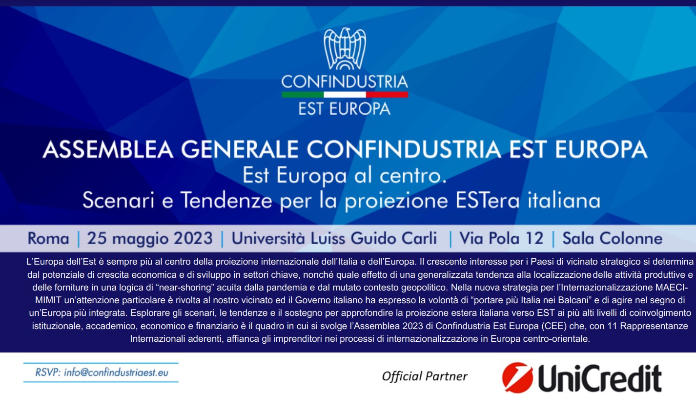Assemblea Generale Confindustria Est Europa