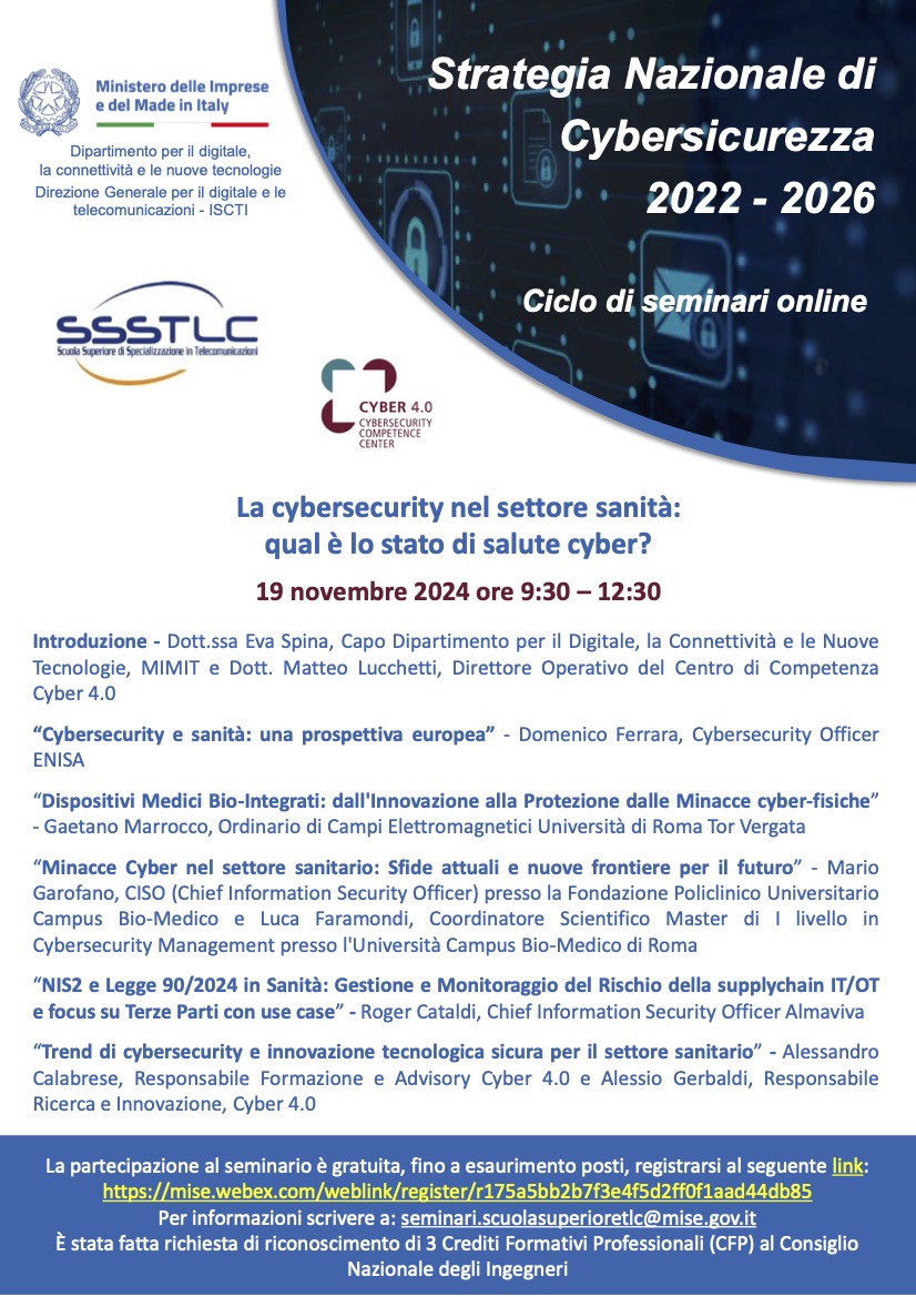 La Cybersecurity nel settore sanità: qual è lo stato di salute cyber?