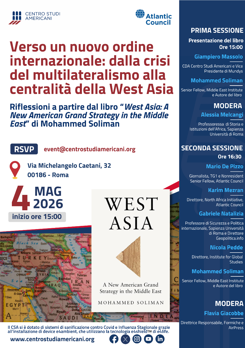 Verso un nuovo ordine internazionale: dalla crisi del multilateralismo alla centralità della West Asia