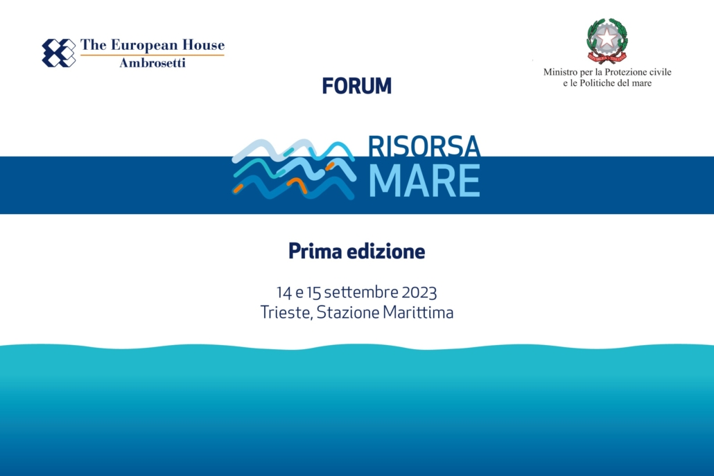 Forum Internazionale &ldquo;Risorsa Mare&rdquo;