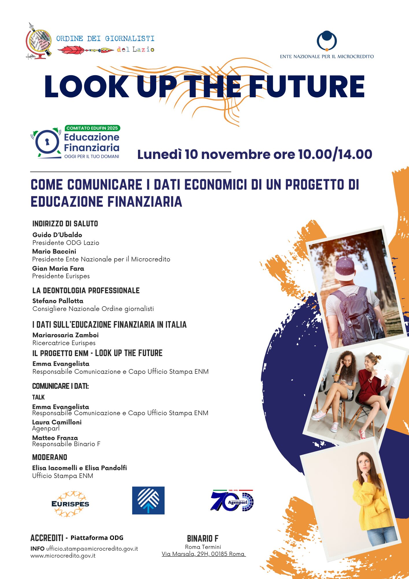Educazione finanziaria: Eurispes all’incontro organizzato dall’Ente Nazione per il Microcredito e l’Ordine Giornalisti del Lazio 