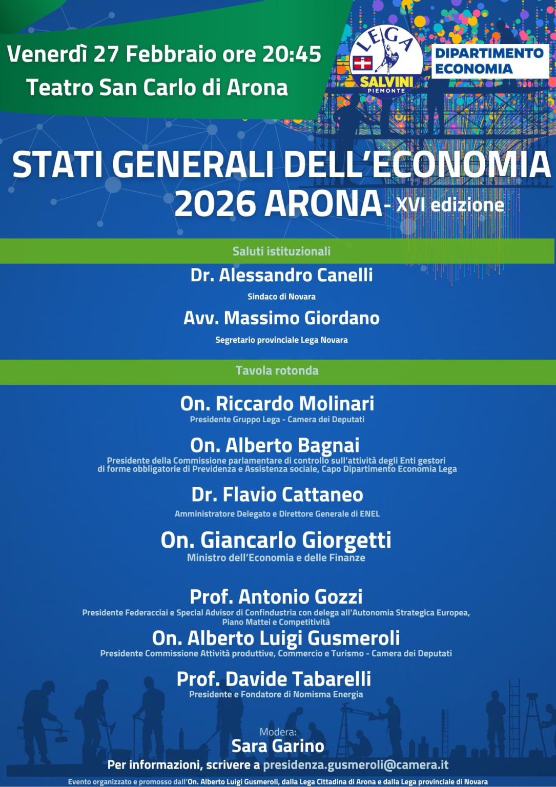 Stati generali dell'economia 2026 Arona