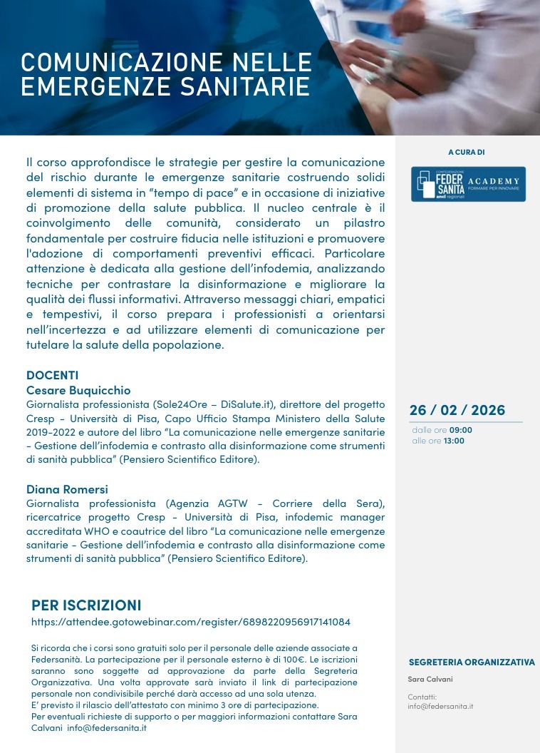 Comunicazione nelle emergenze sanitarie