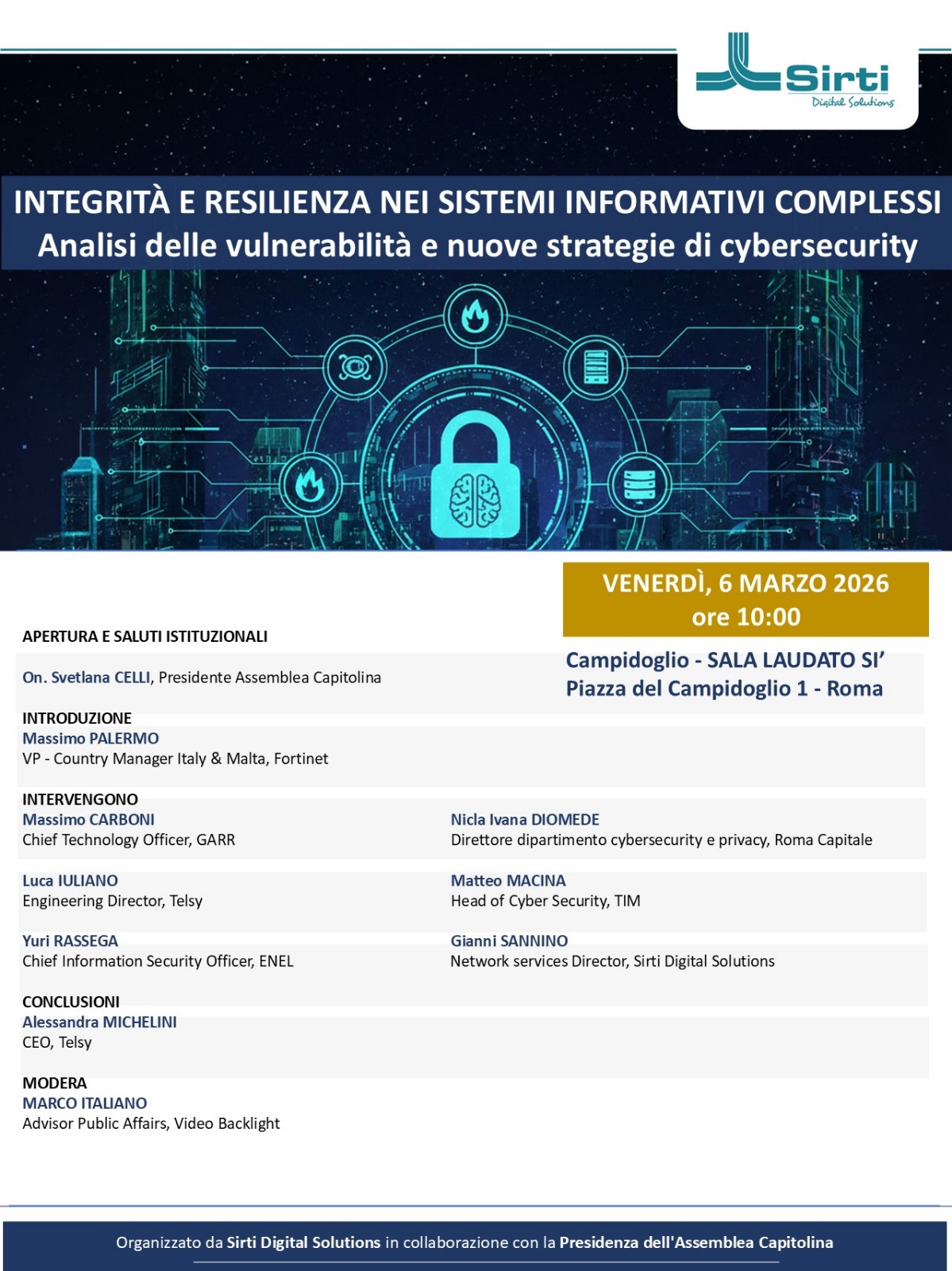 Integrità e resilienza nei sistemi informativi complessi