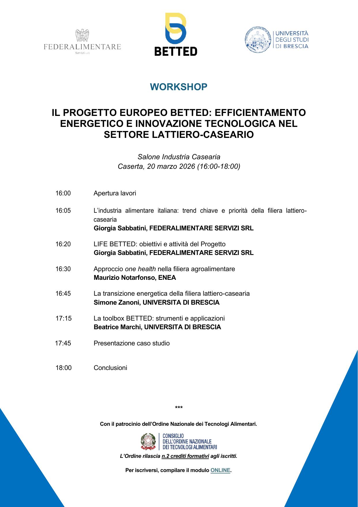 Il progetto europeo betted: efficientamento energetico e innovazione tecnologica nel settore lattiero-caseario