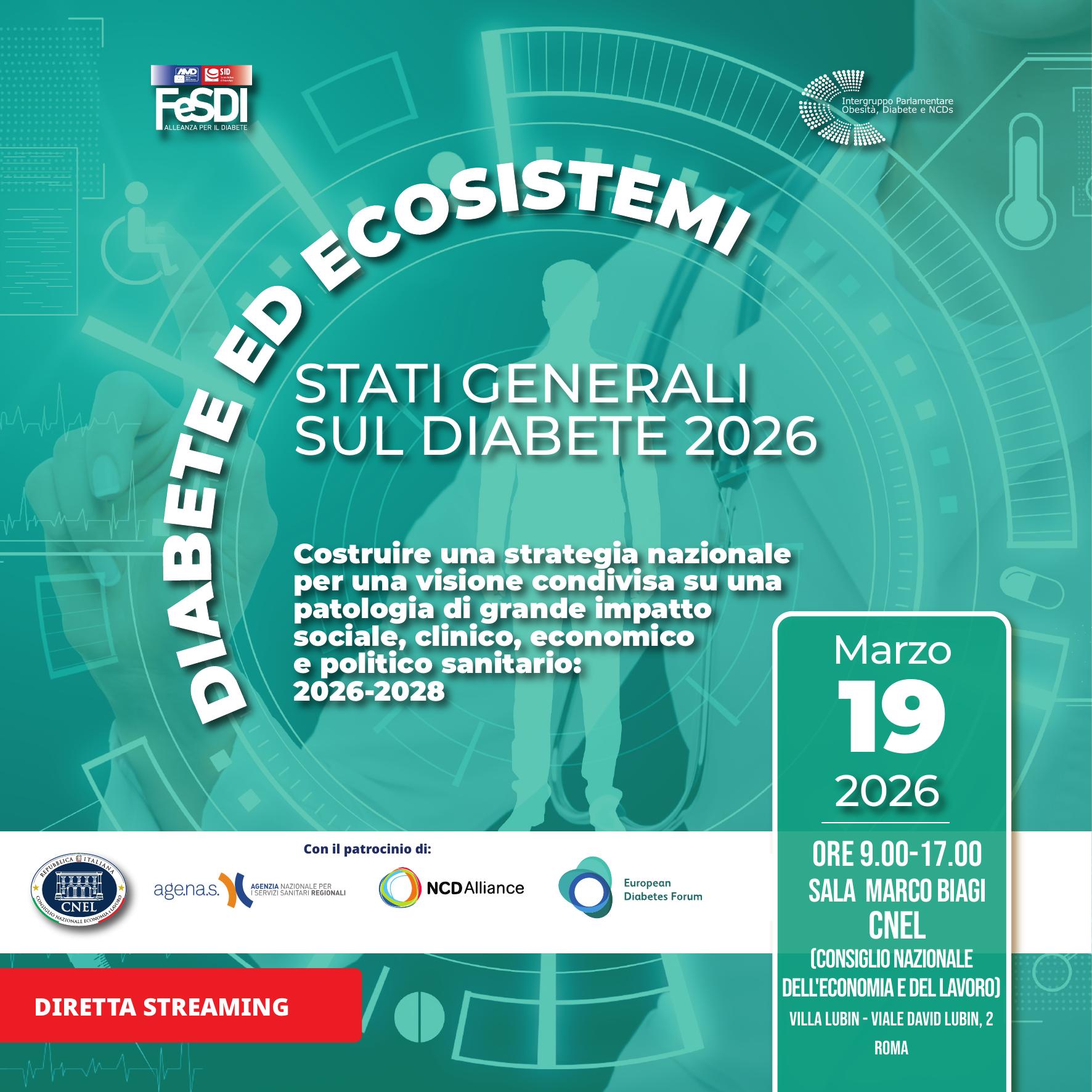 Stati generali sul diabete 2026