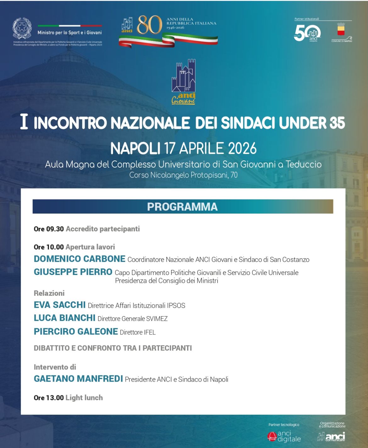 Incontro nazionale dei sindaci under 35