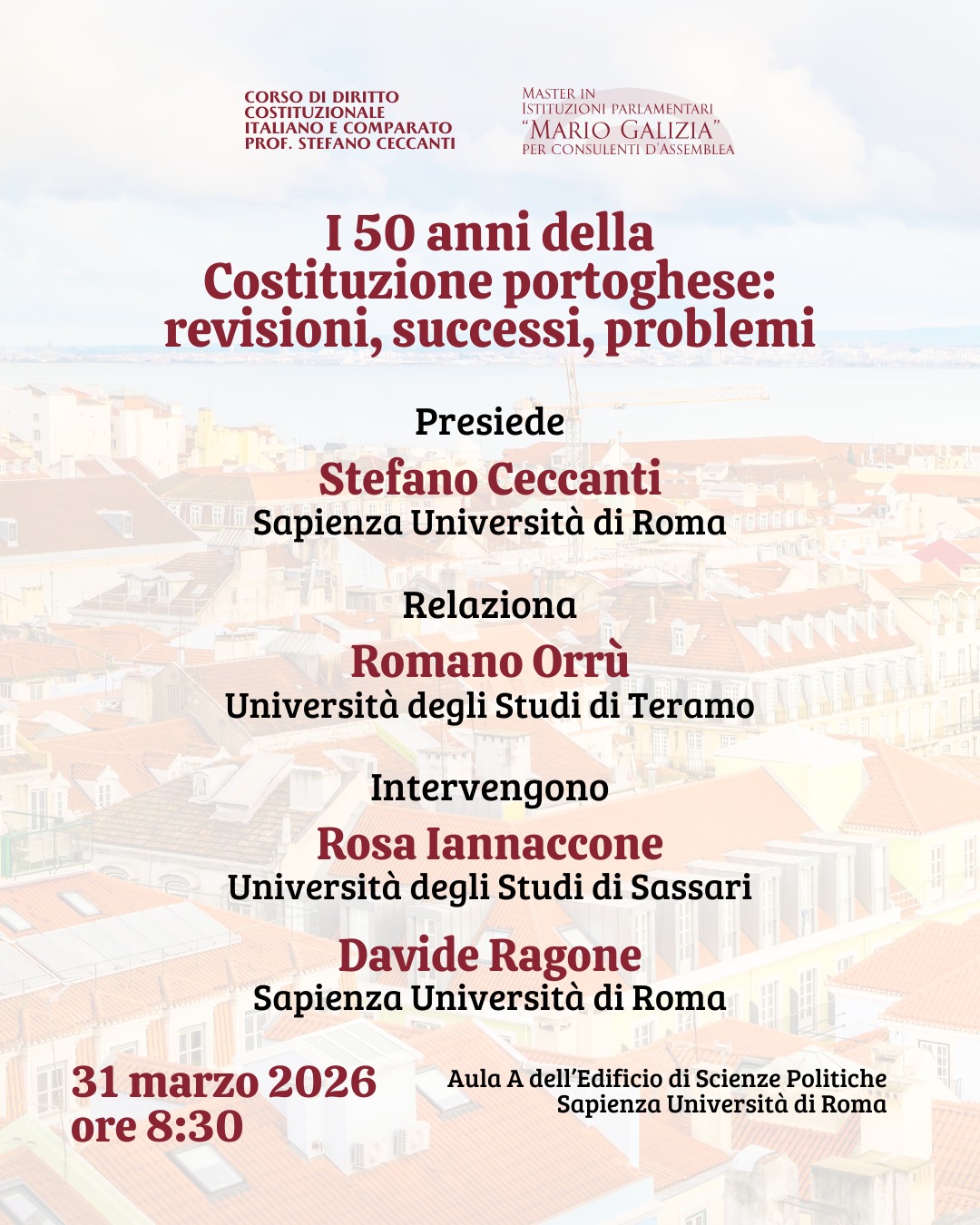I 50 anni della costituzione portoghese: revisioni, successi, problemi