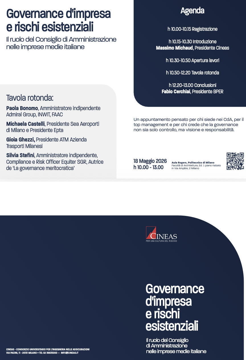Governance d'impresa e rischi esistenziali