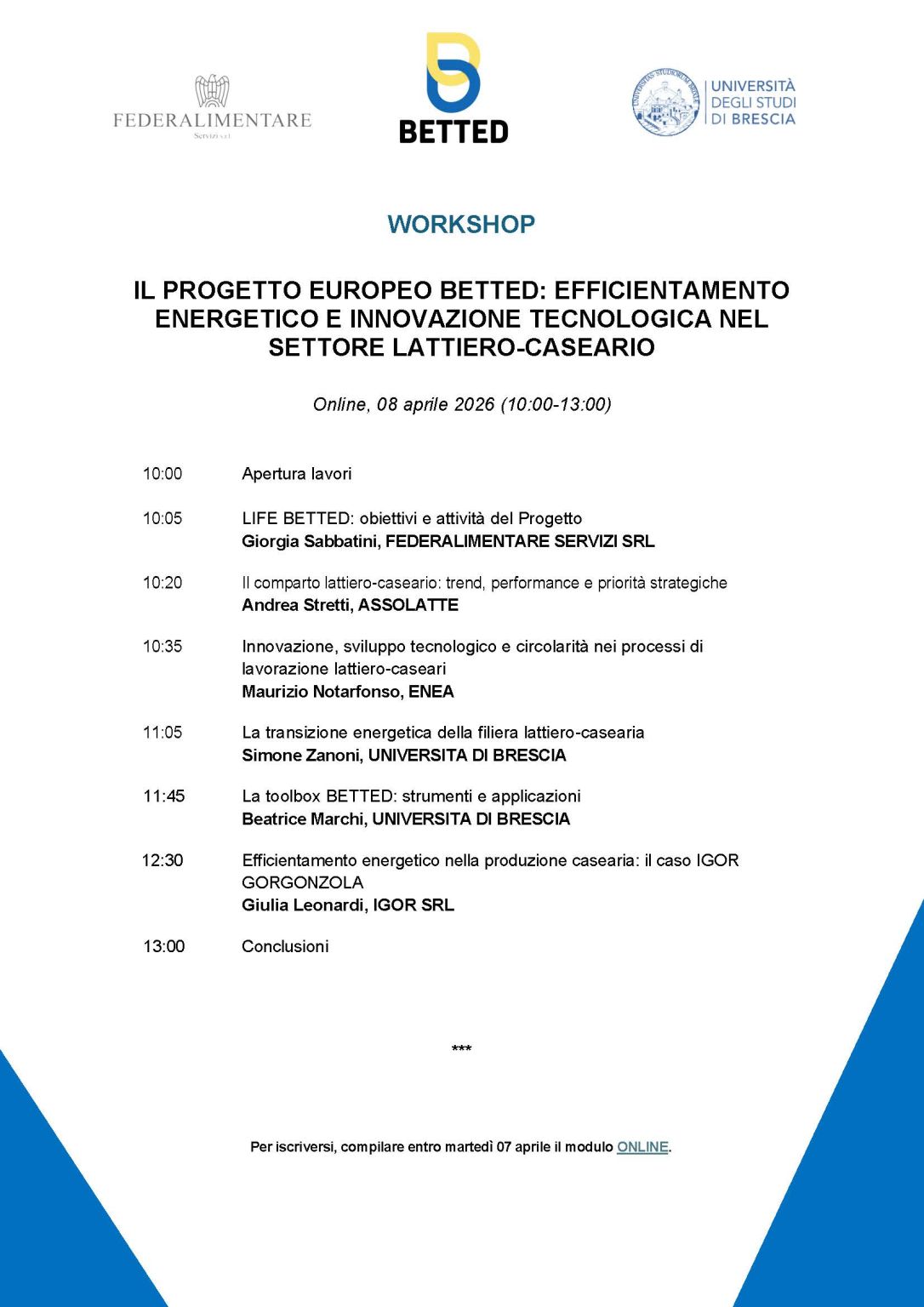 Il progetto europeo BETTED: efficientamento energetico e innovazione tecnologica nel settore lattiero-caseario