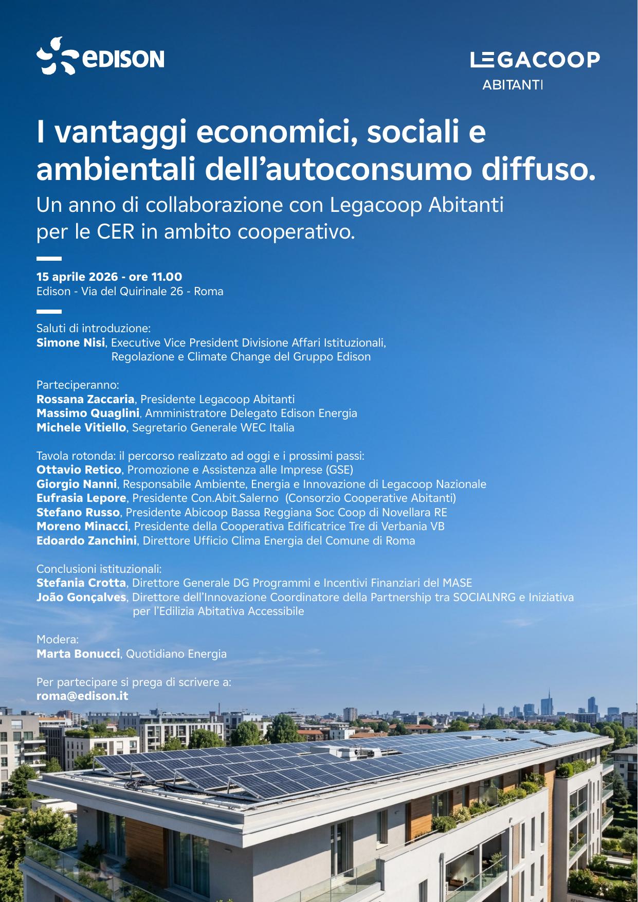 I vantaggi economici, sociali e ambientali dell’autoconsumo diffuso
