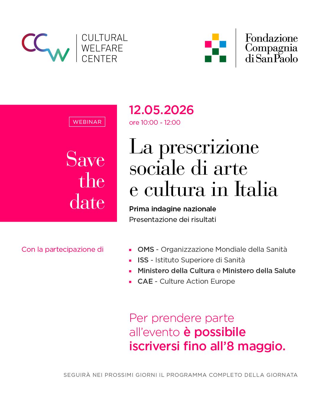 La prescrizione sociale di arte e cultura in italia