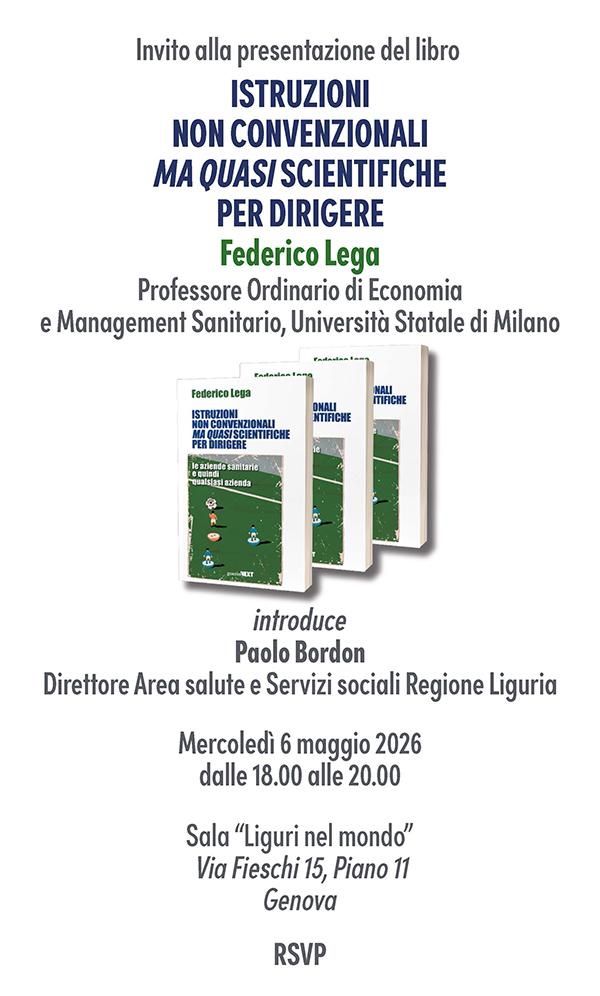 Presentazione del libro: "Istruzioni non convenzionali ma quasi scientifiche per dirigere"