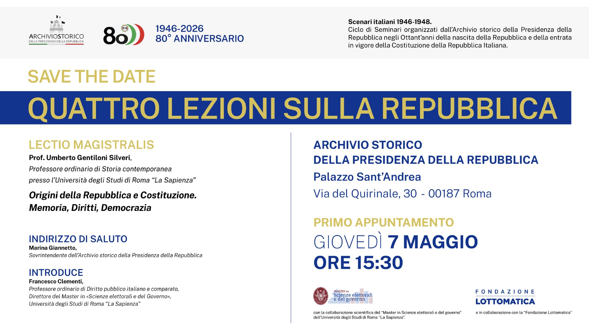 Quattro lezioni sulla Repubblica