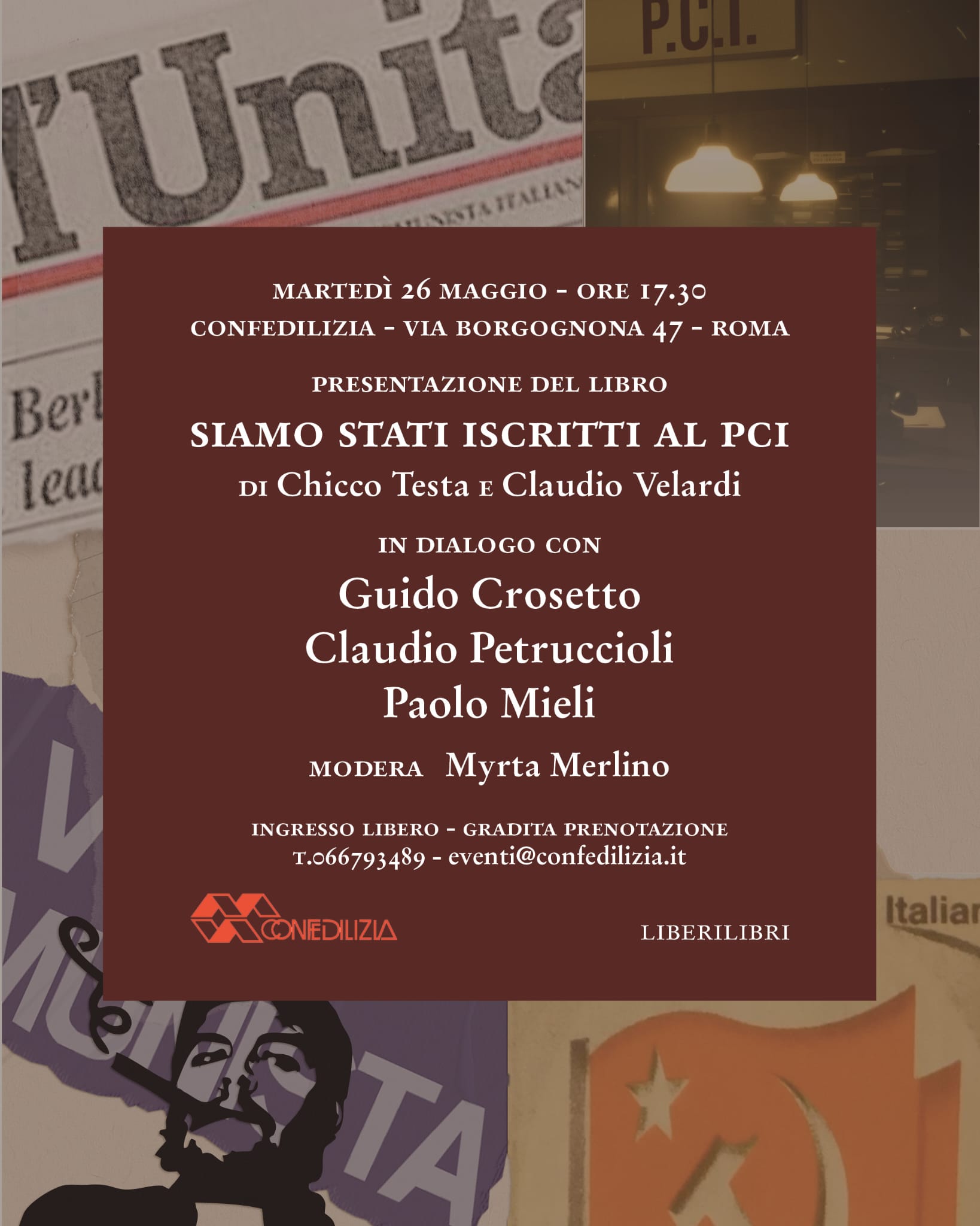 Presentazione del libro: "Siamo stati iscritti al PCI"