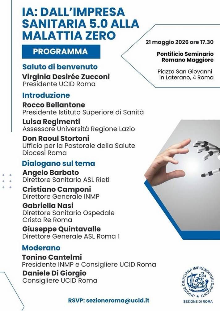 IA: dall’impresa sanitaria 5.0 alla malattia zero