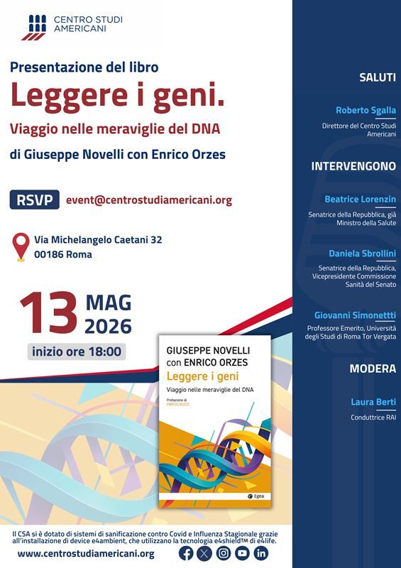 Presentazione del libro: Leggere i geni. Viaggio nelle meraviglie del DNA