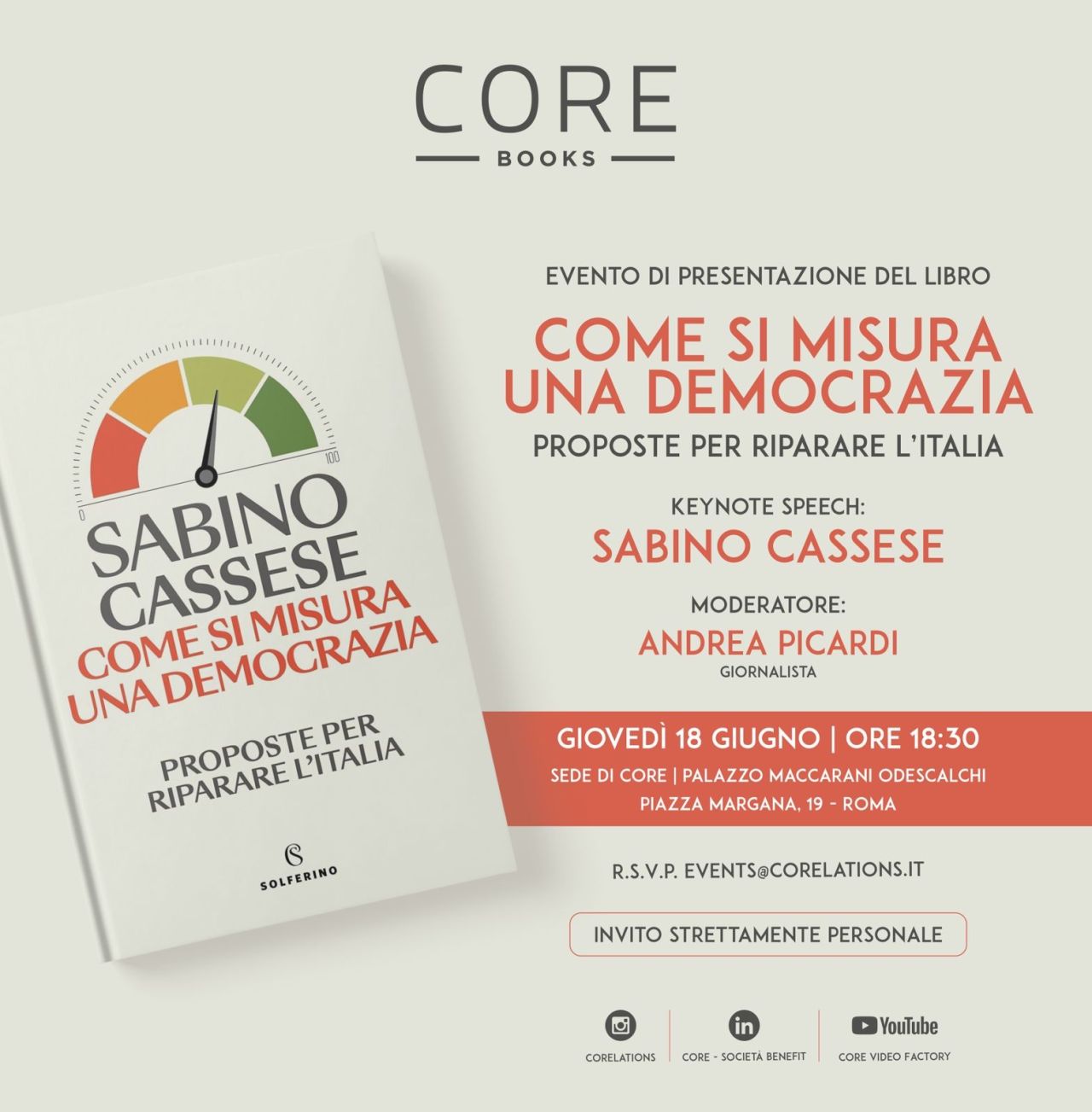 Presentazione del libro: "Come si misura una democrazia"