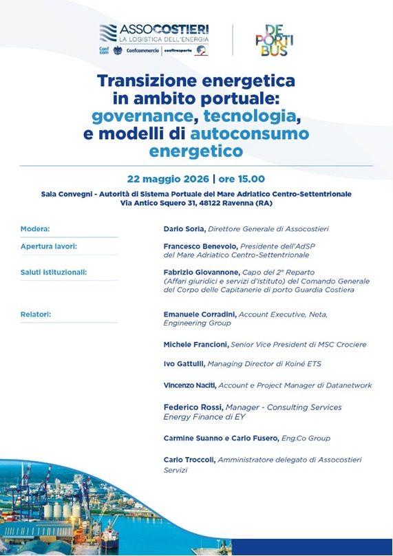Transizione energetica in ambito portuale: governance, tecnologia, e modelli di autoconsumo energetico
