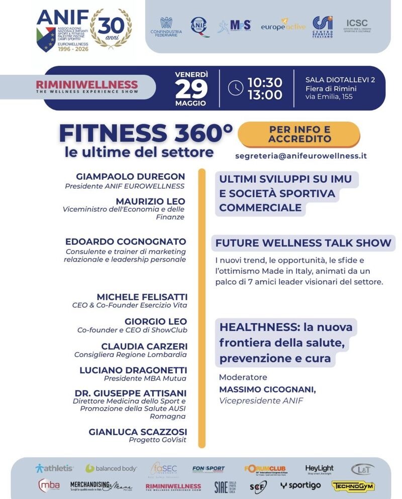 Fitness 360 gradi: le ultime del settore