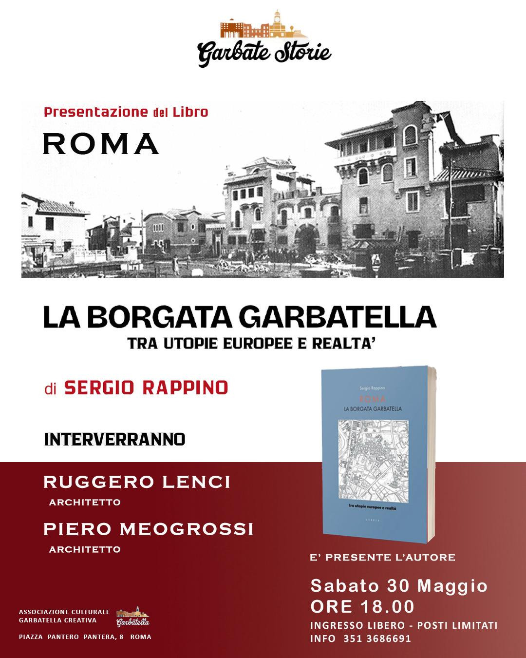 Presentazione del libro: "La borgata Garbatella"