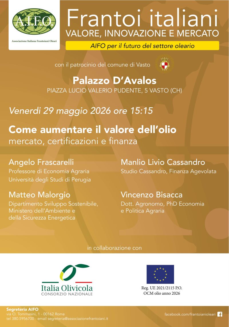 Frantoi italiani: valore, innovazione e mercato